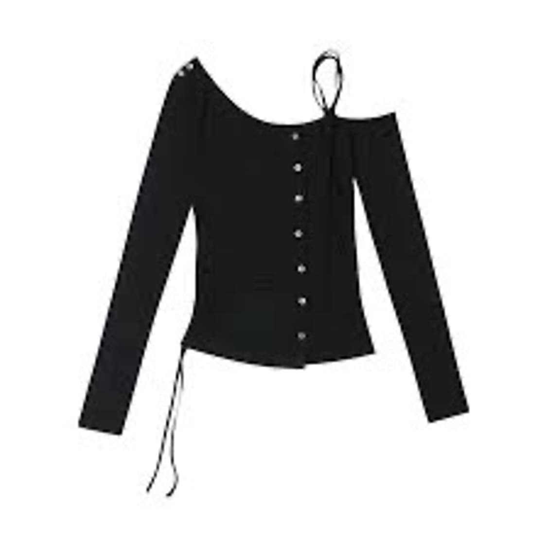 보헤미안서울 원숄더 스트링티 블랙 상품이미지1