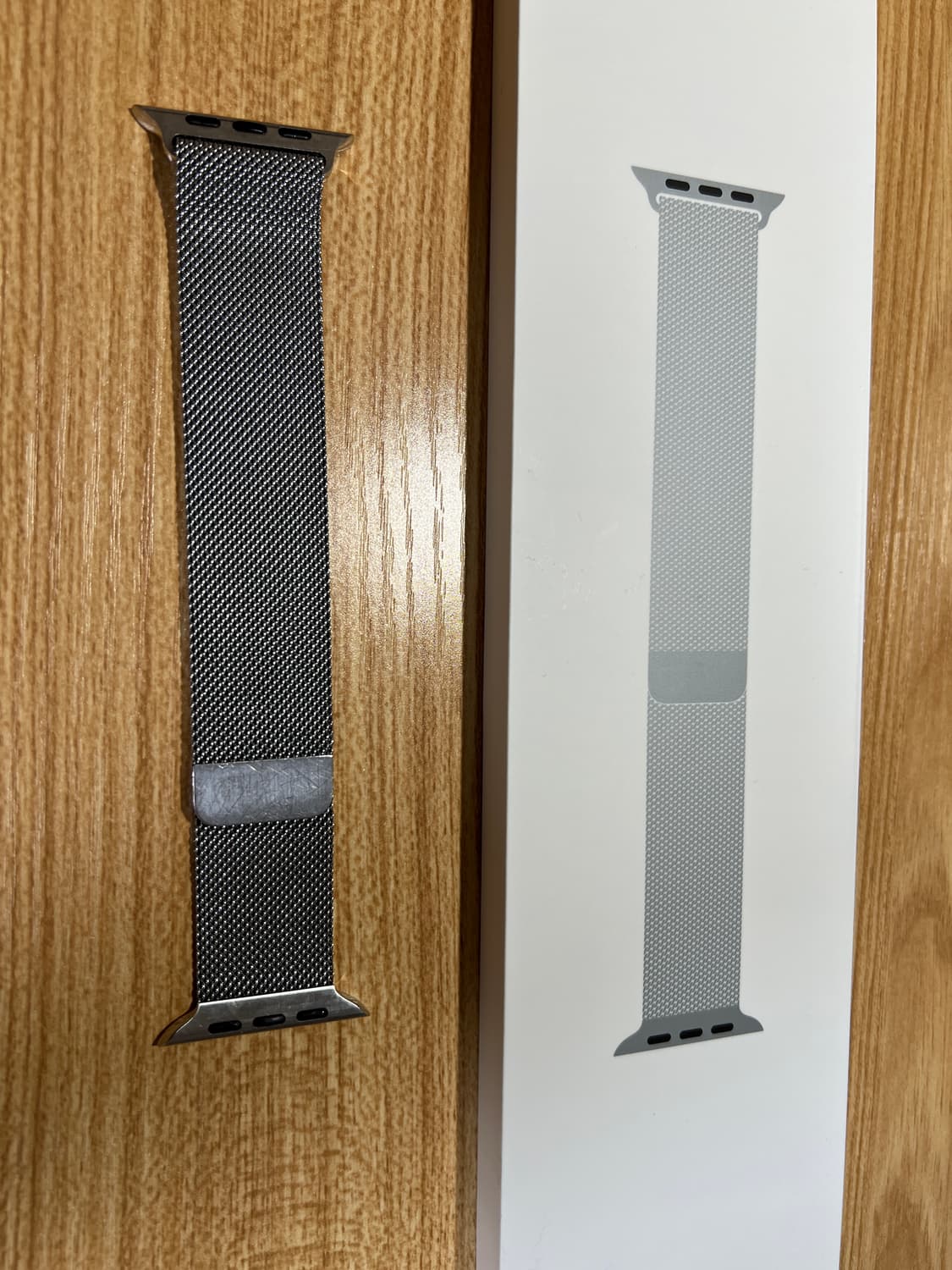 애플워치 밀레니즈 루프 스트랩 45mm 실버 정품 풀박스 상품이미지1