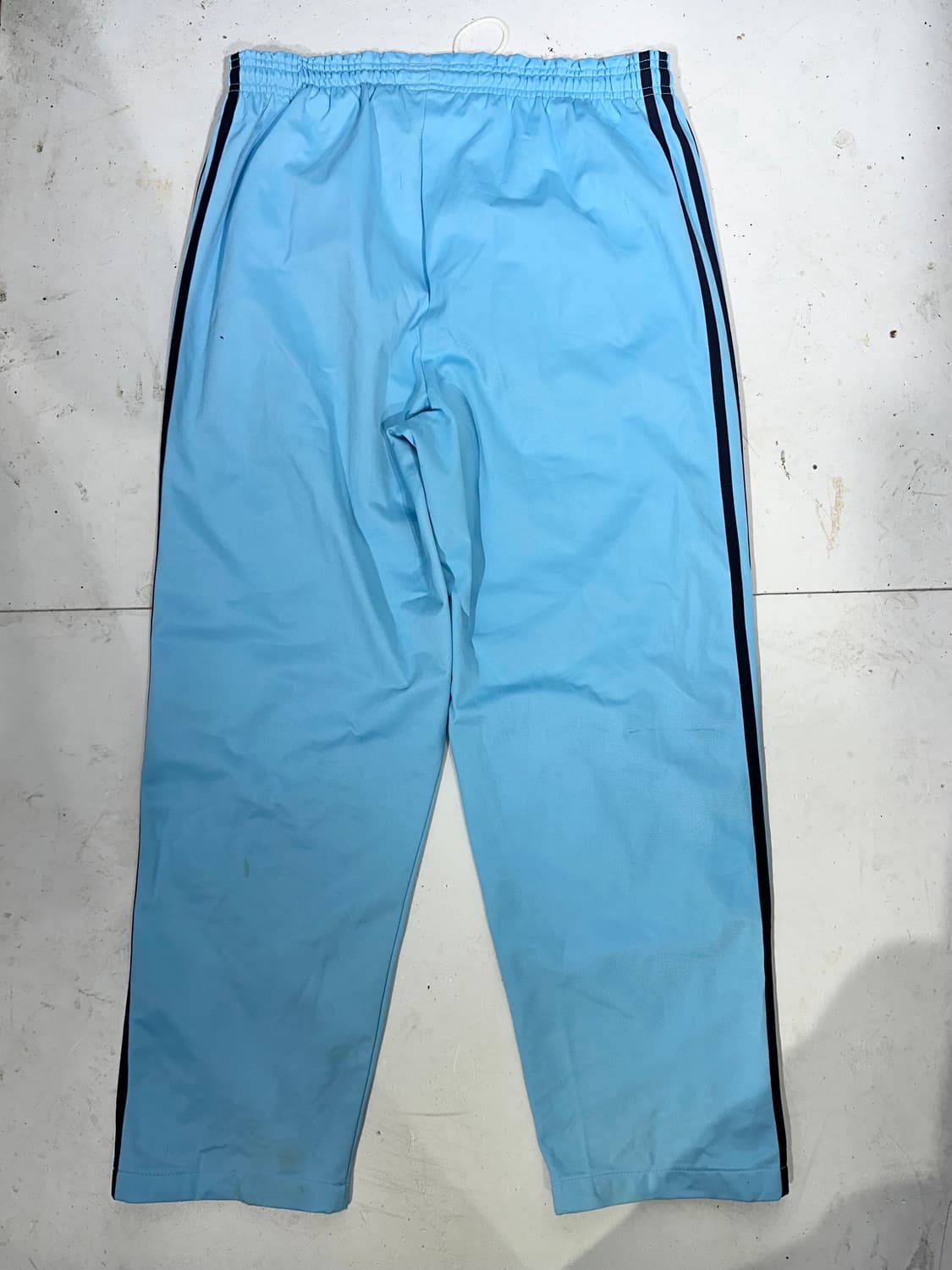 70s 아디다스 og 스카이 블루 파이어버드 대장급 와이드 팬츠 상품이미지5