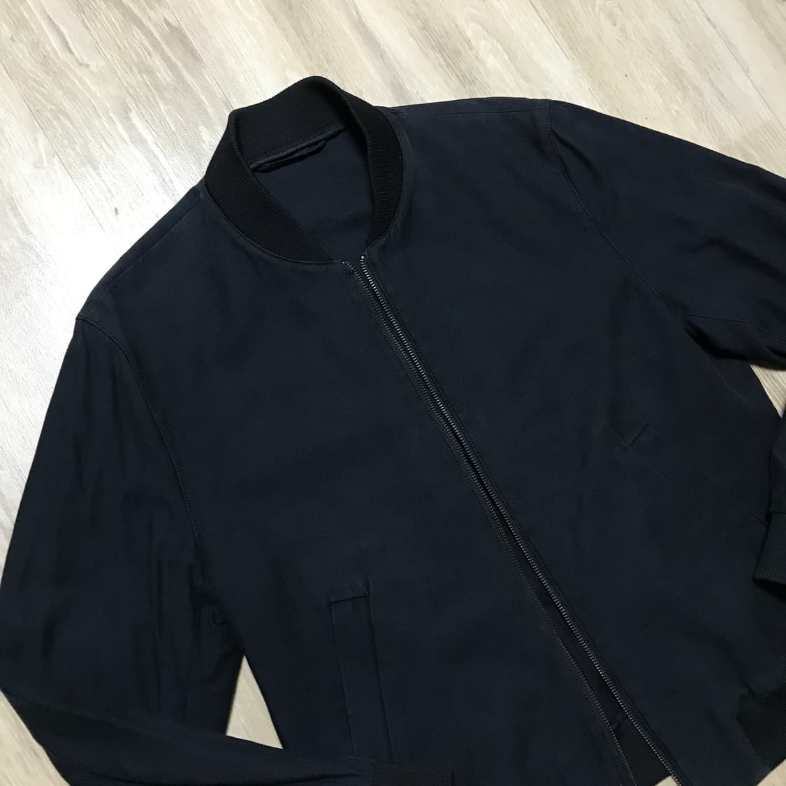 Cos 코스 코튼 봄버 자켓 48(L 100)사이즈 네이비 상품이미지4