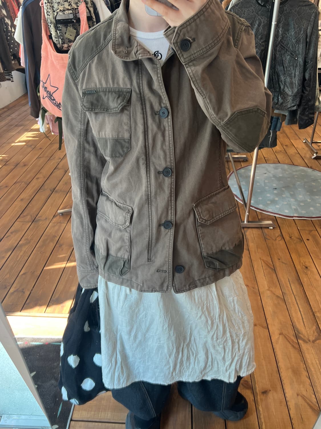 게스 카키 카고 자켓 상품이미지1