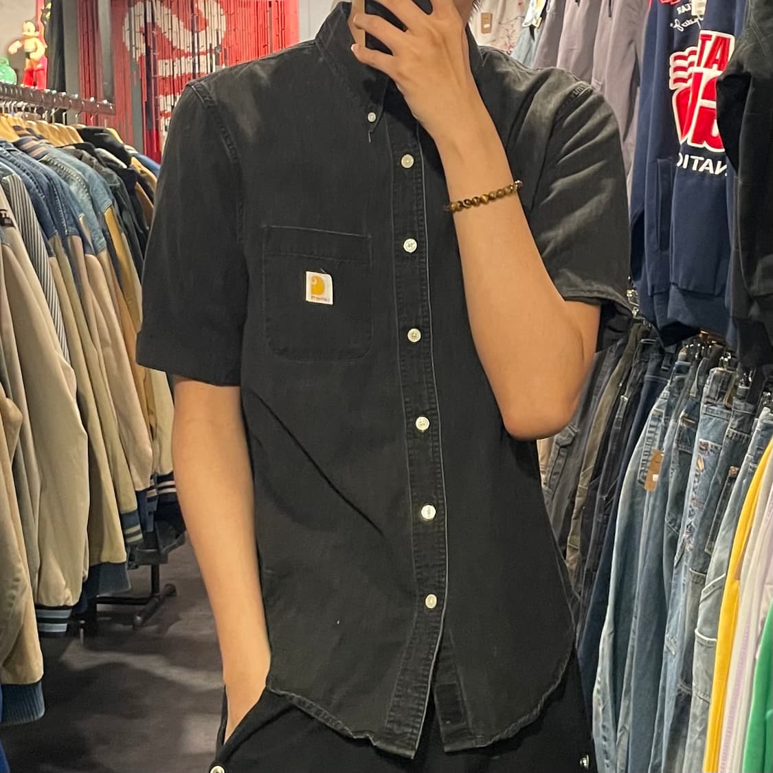 [IM] carhartt 칼하트 흑청 반팔셔츠 상품이미지4