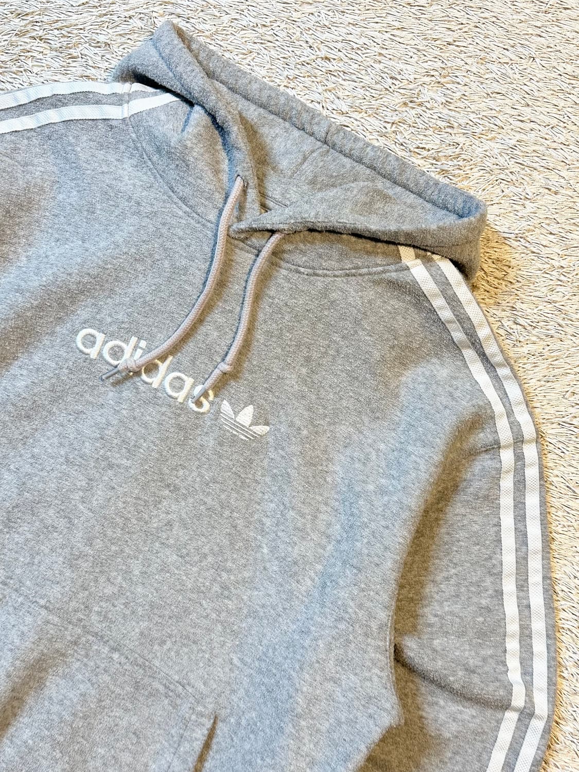 아디다스 ADIDAS 사이드라인 부클 후드티 그레이 상품이미지2