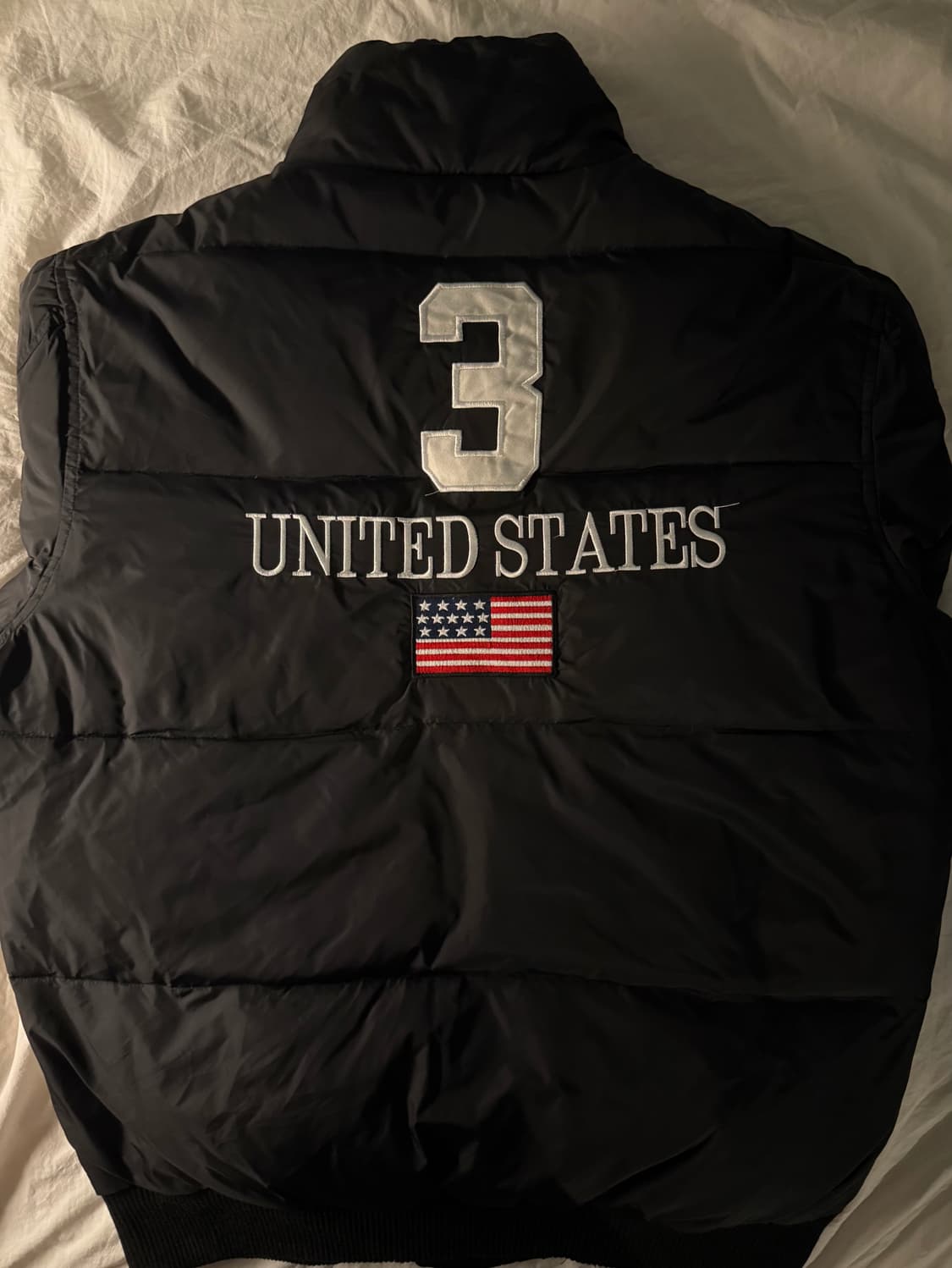 폴로 빅포니 성조기 패딩 블랙 상품이미지3