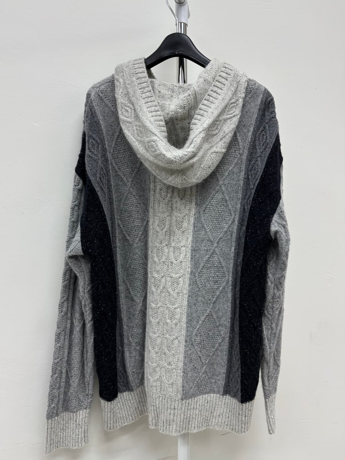 빈티지 그레이 니트 후드집업 상품이미지8