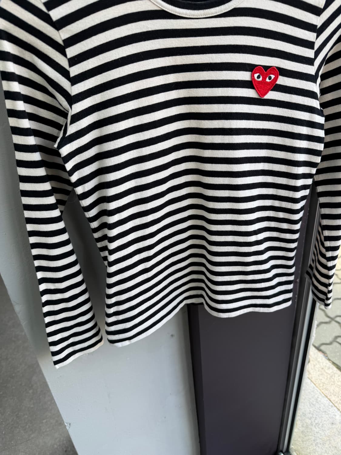 S/ 꼼데가르송 레드와펜 스트라이프 긴팔 상품이미지4