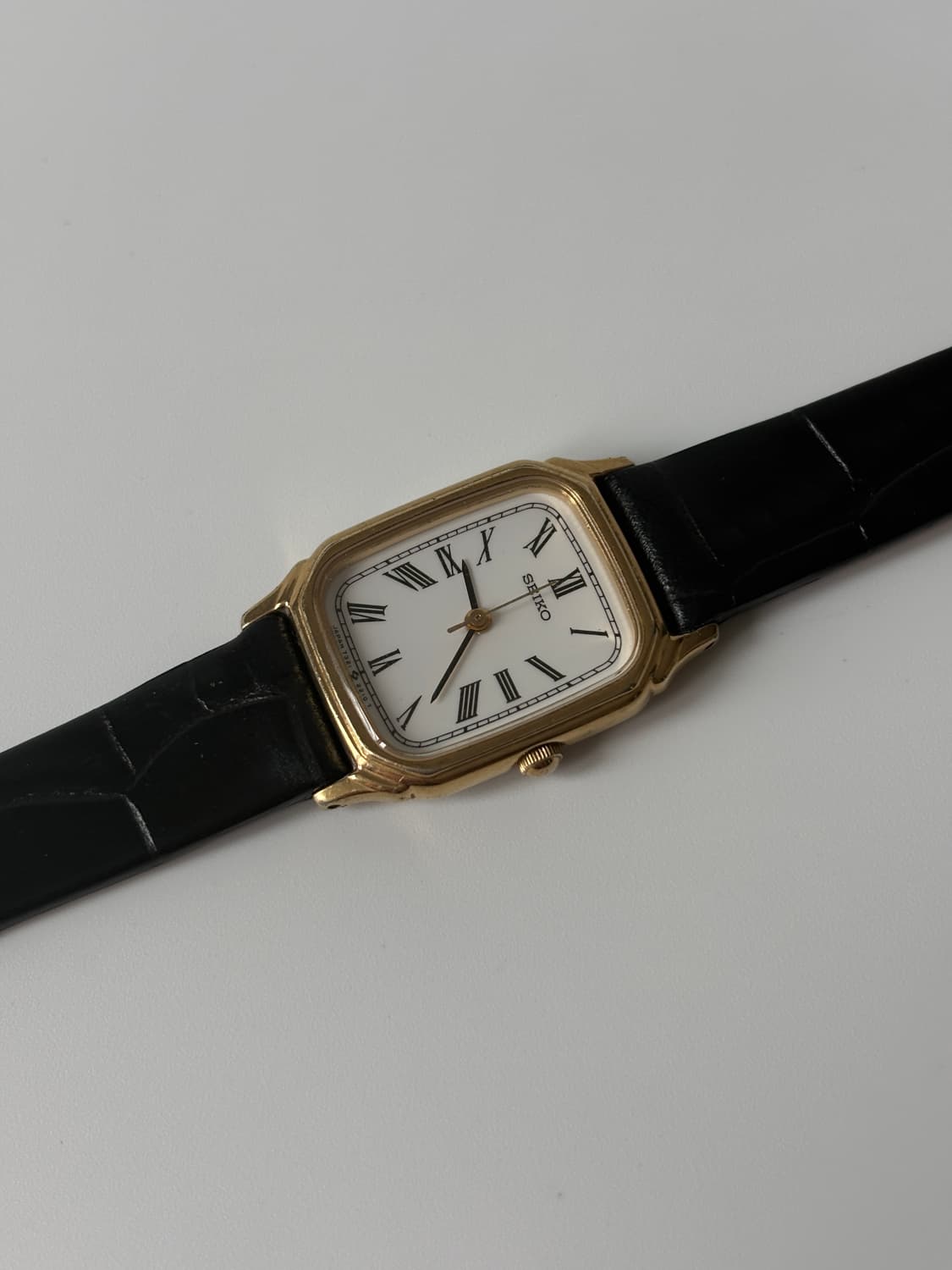 1980s Roman Gold Tank Ladies Quartz 상품이미지2