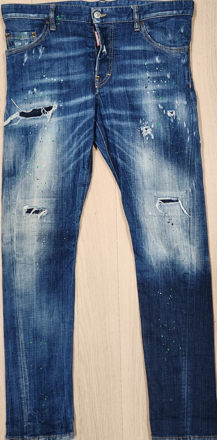 디스퀘어드2 정품 데님 청바지 데미지 워싱진 50 (33-34) 상품이미지3