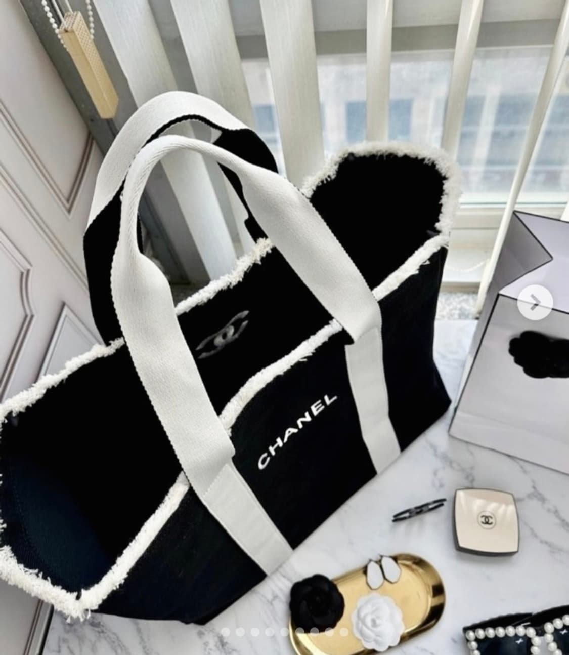 샤넬 뷰티 노벨티 토트백 블랙# 새상품 상품이미지2