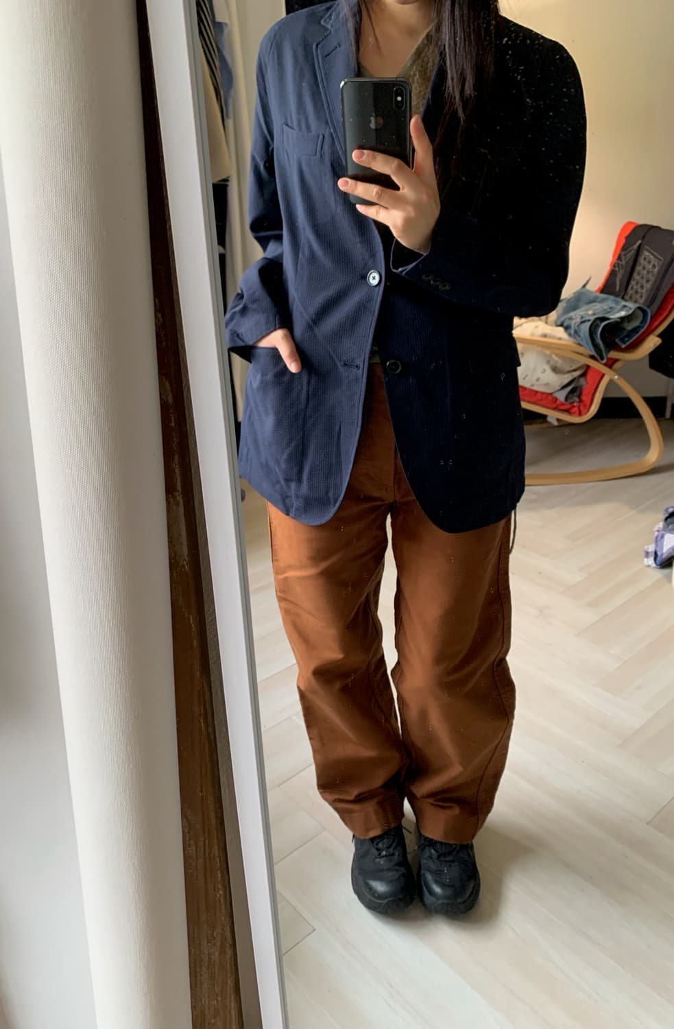 EDIFICE_light blazer (navy) 상품이미지1
