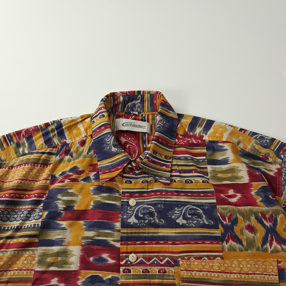 CJ110 XL 카르투슈 보헤미안이캇 90s 반팔 셔츠 남방 상품이미지2