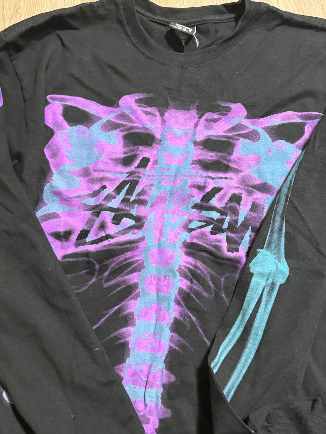 스투시 립 케이지 블랙 롱슬리브 티셔츠 XL 상품이미지2