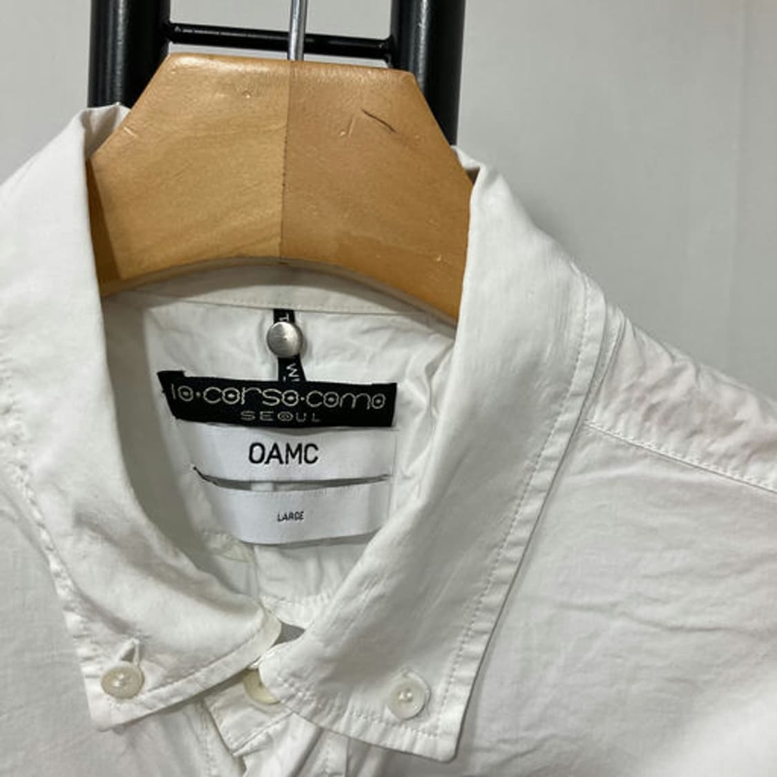 XL / OAMC 백 프린팅 화이트 셔츠 상품이미지5