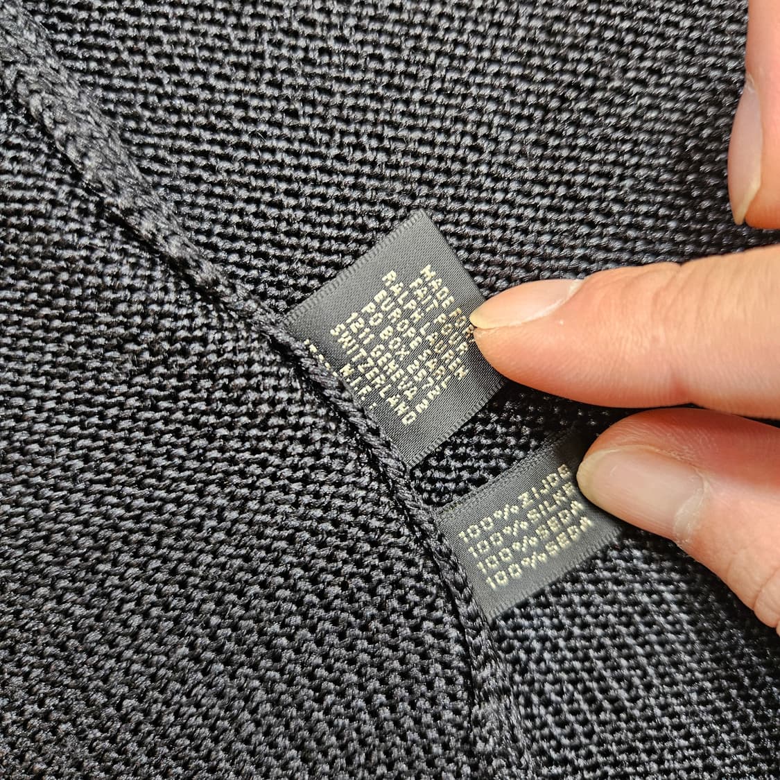 랄프로렌 블랙라벨 Silk 100% 베이직 가디건 자켓 S size 상품이미지8