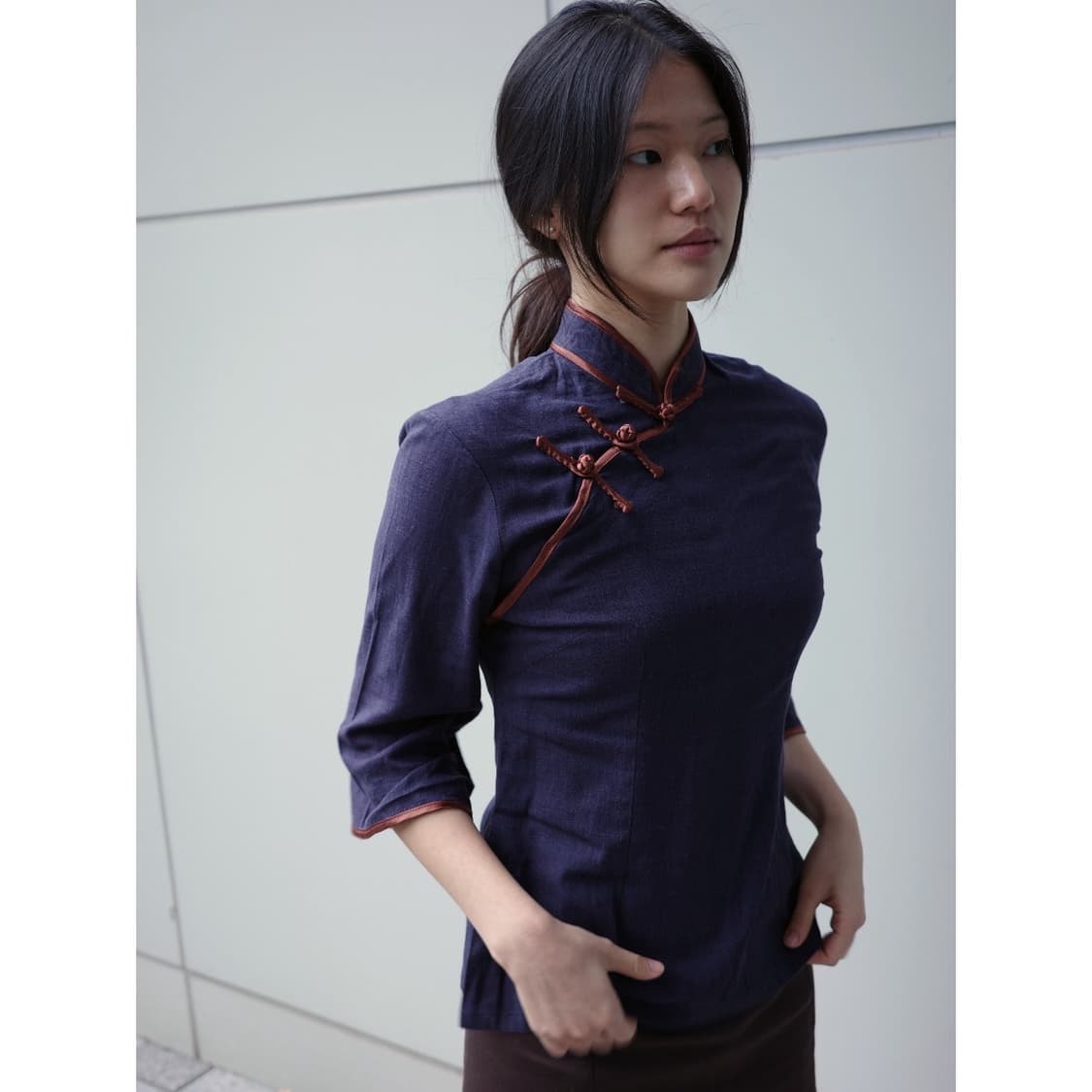 빈티지 치파오 블라우스 상품이미지3