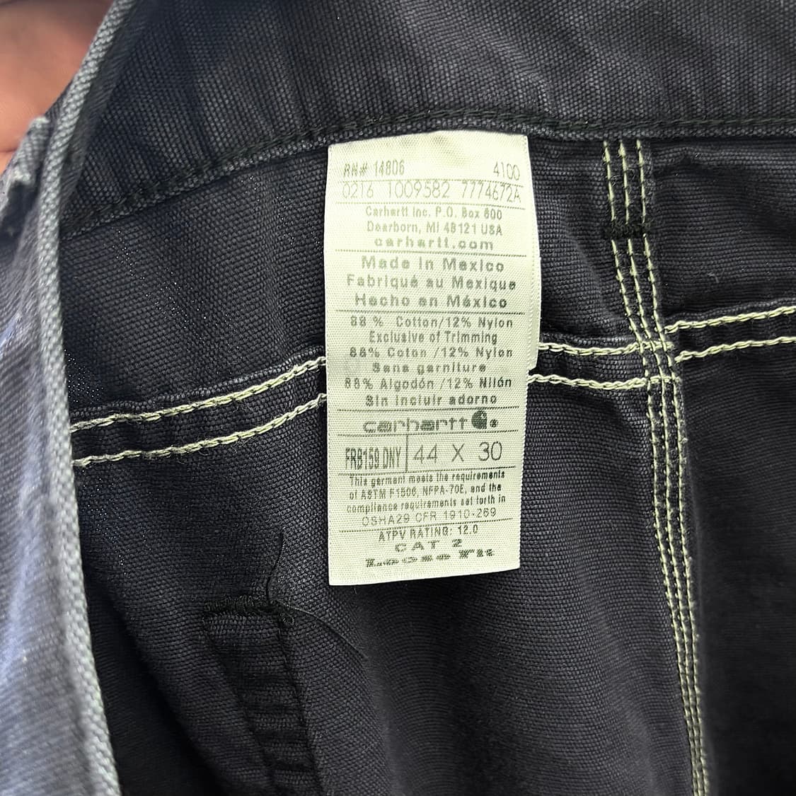 칼하트 FR 네이비 빅사이즈 워크 팬츠 (44) 상품이미지9