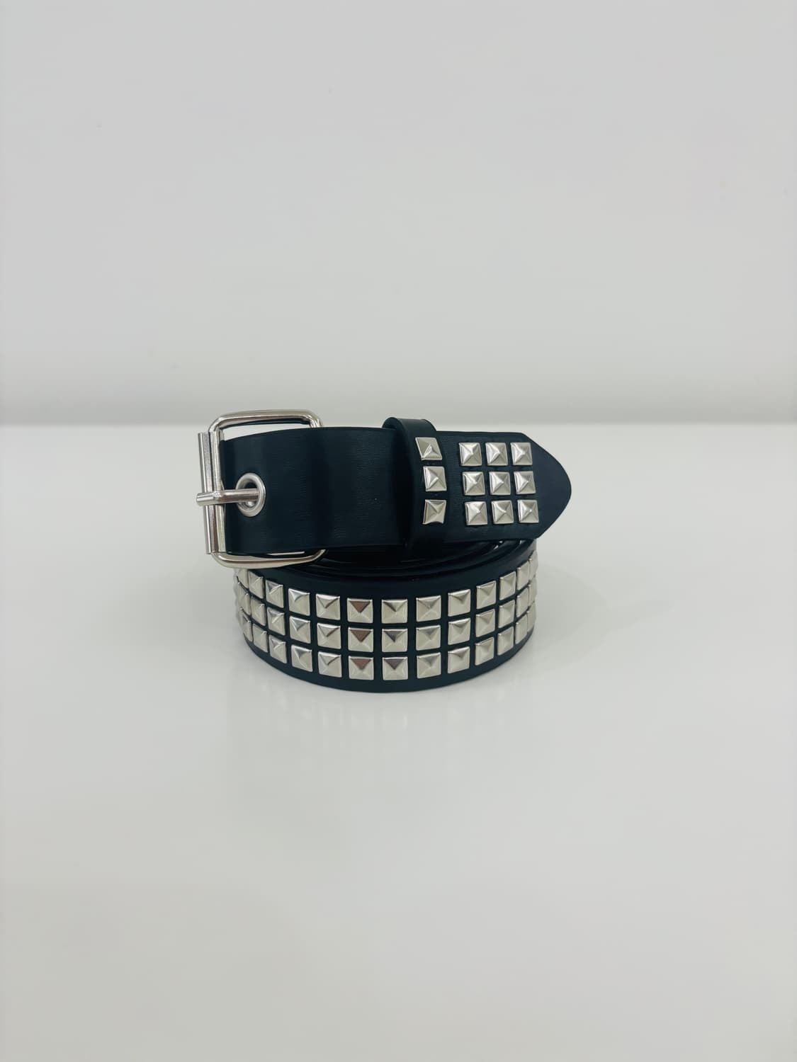 스터드 레더 벨트 상품이미지2