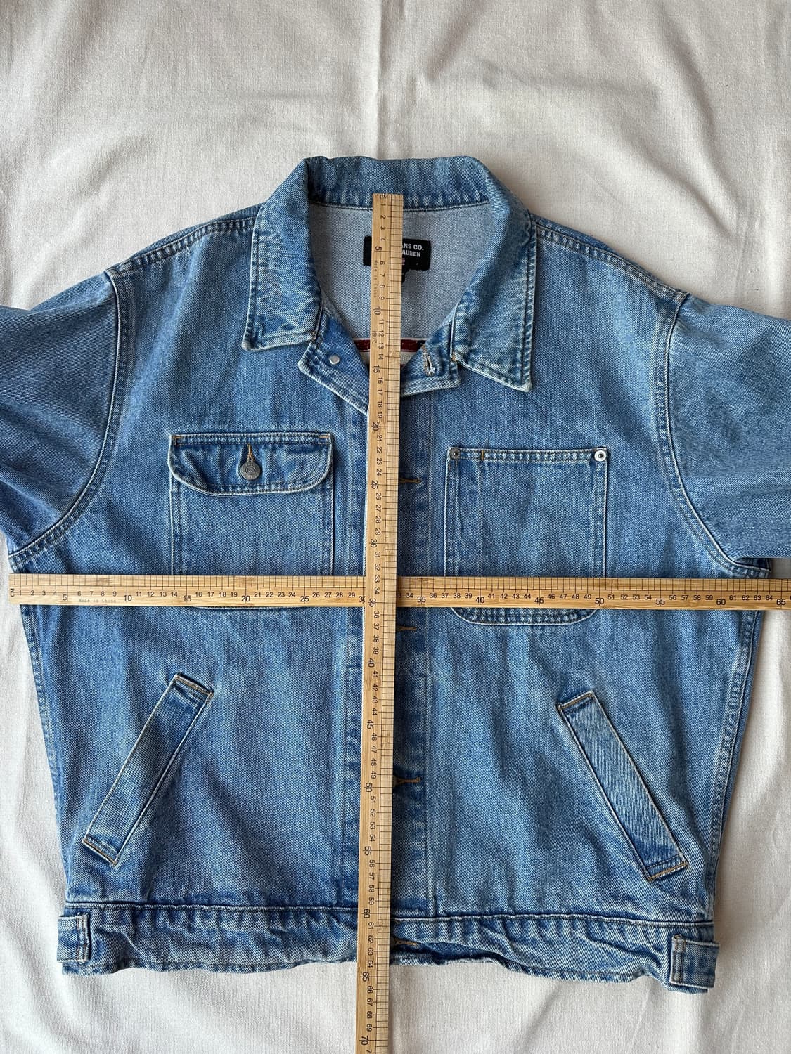 폴로 진스 랄프로렌 성조기 크롭 데님자켓 L 상품이미지10