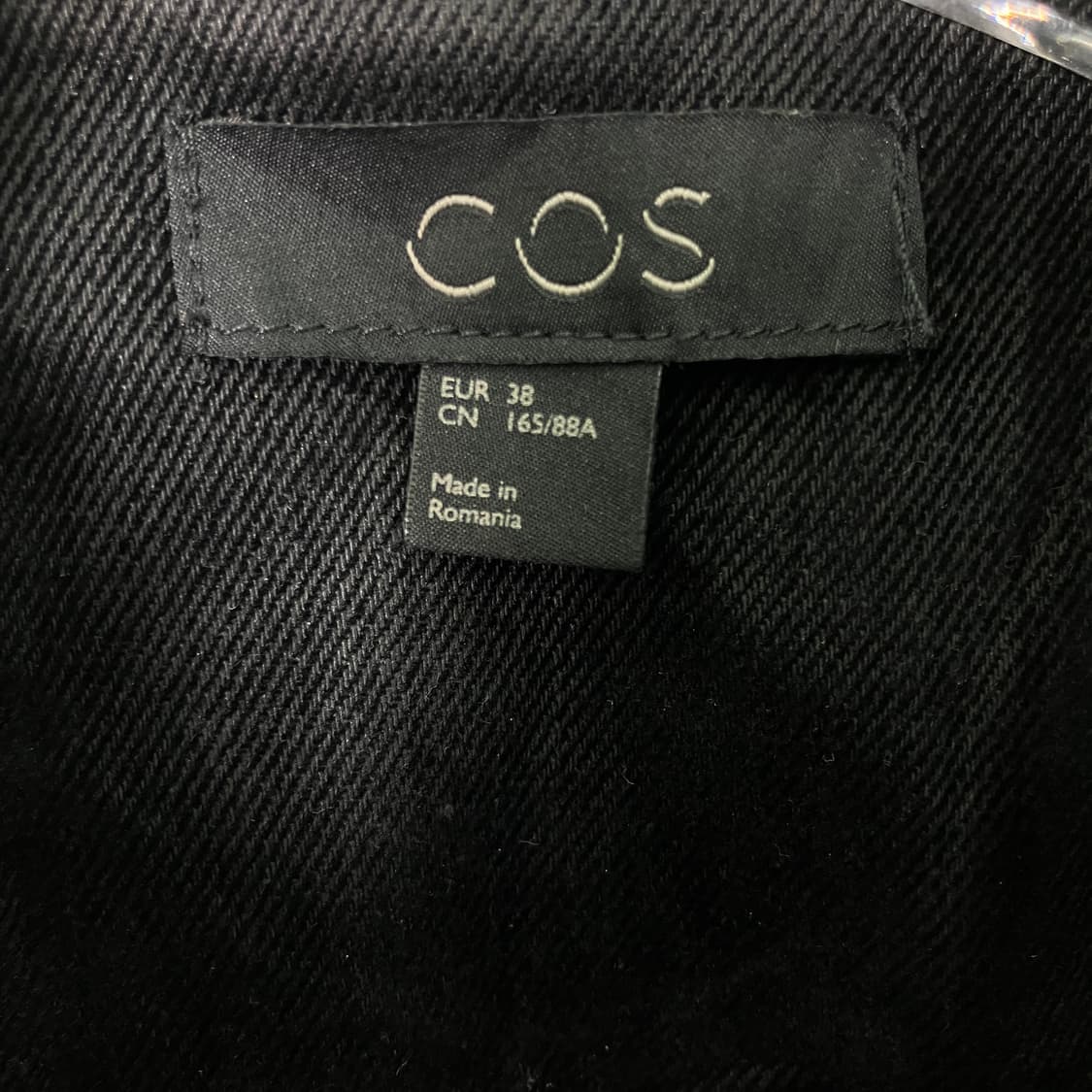 코스 블랙 코튼 크롭 자켓 38 상품이미지3