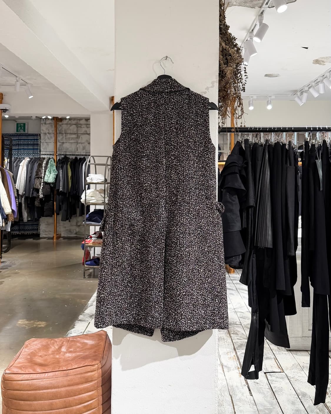 끌로에 멀티컬러 버진울 트위드 슬리브리스 코트 상품이미지6