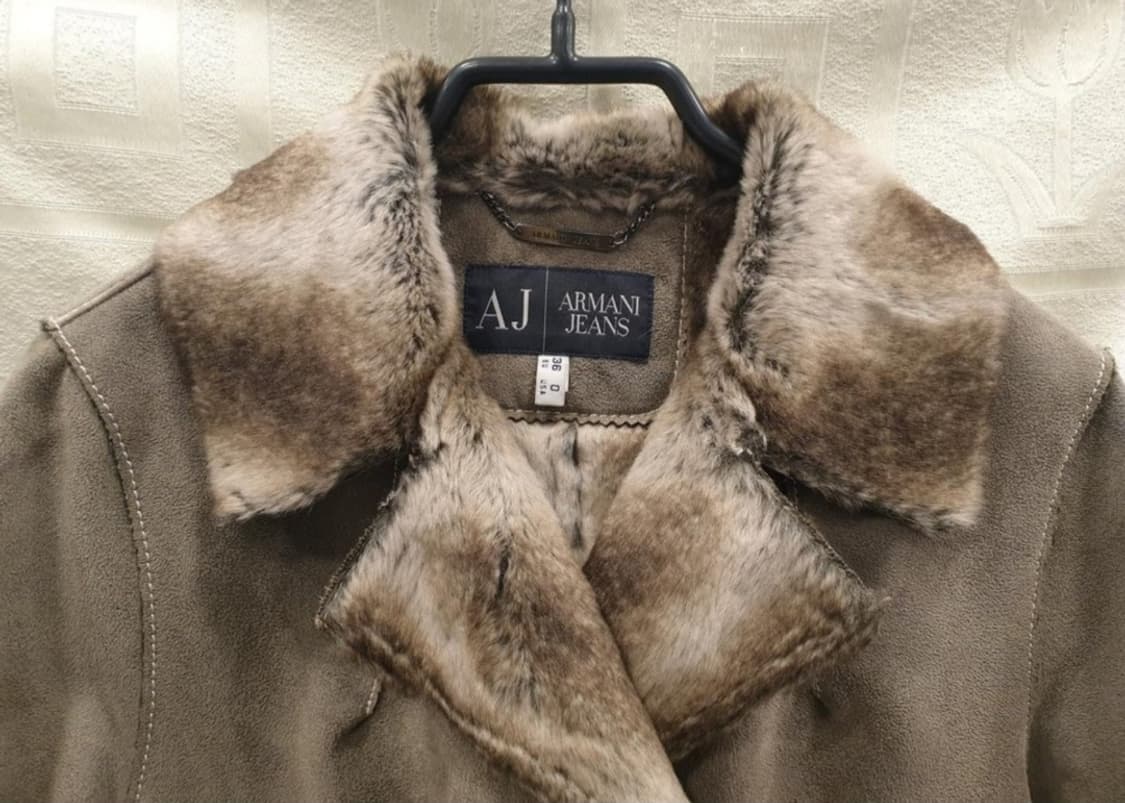 아르마니 진스 여성 무스탕 코트 EU 36(S) 상품이미지2