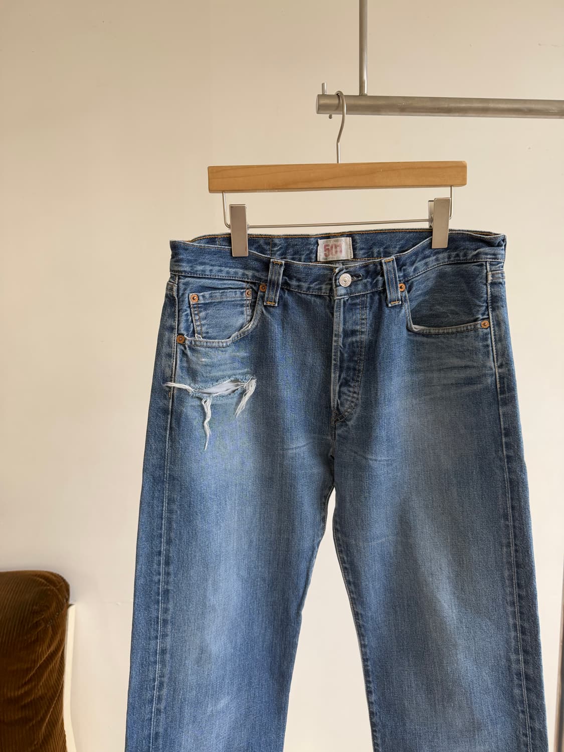 리바이스 501 vtg 데님 상품이미지4