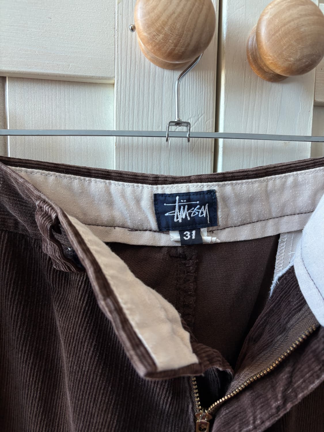 90s 미제 usa 스투시 코듀로이 팬츠 브라운 31 상품이미지3