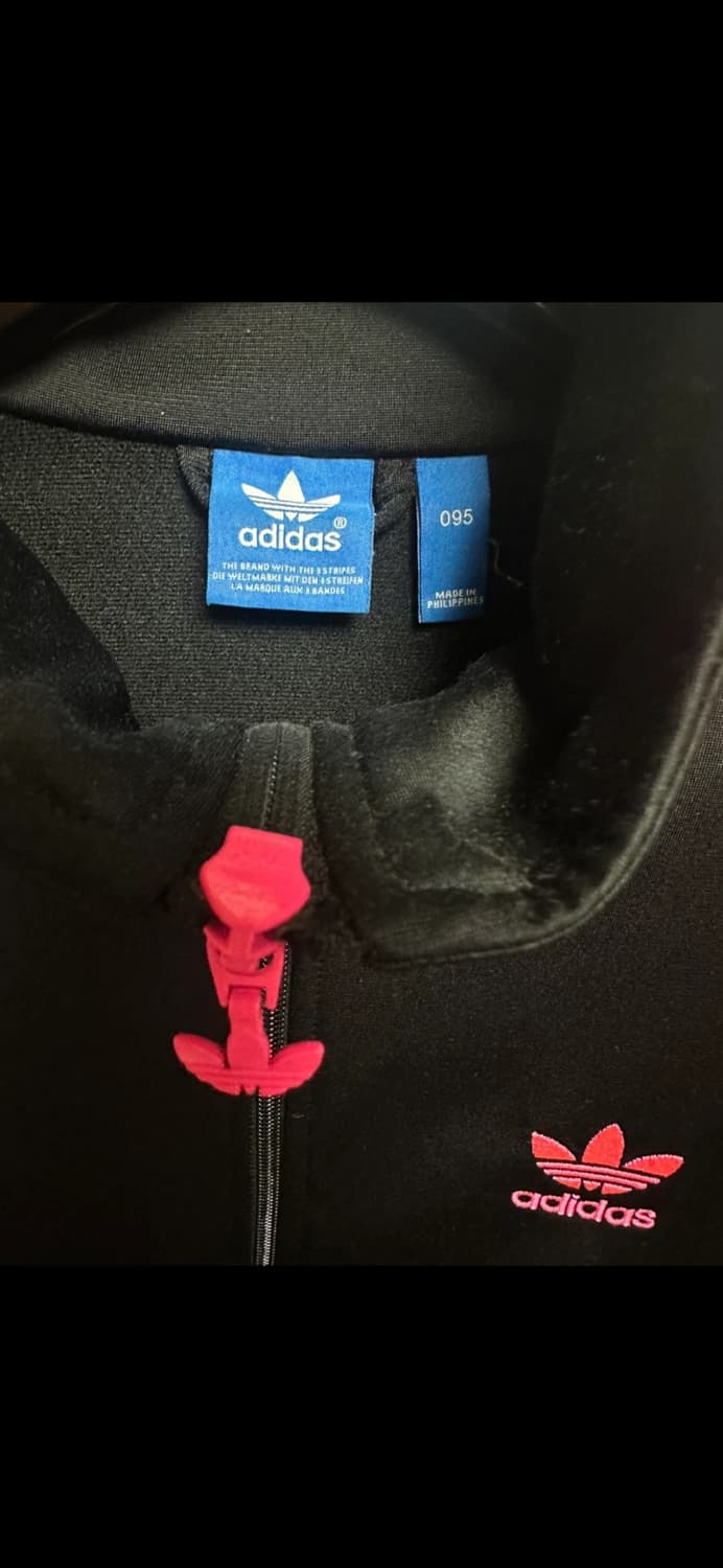 아디다스 블랙 핑크/민트 삼선 트랙탑 져지 상품이미지3