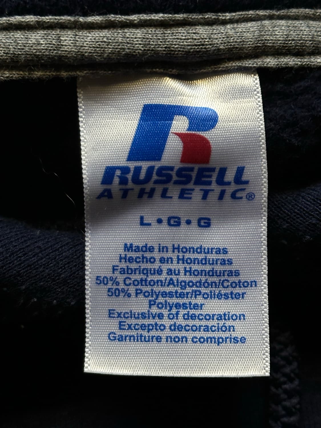 러셀 애슬레틱 네이비 후드티 L 상품이미지3