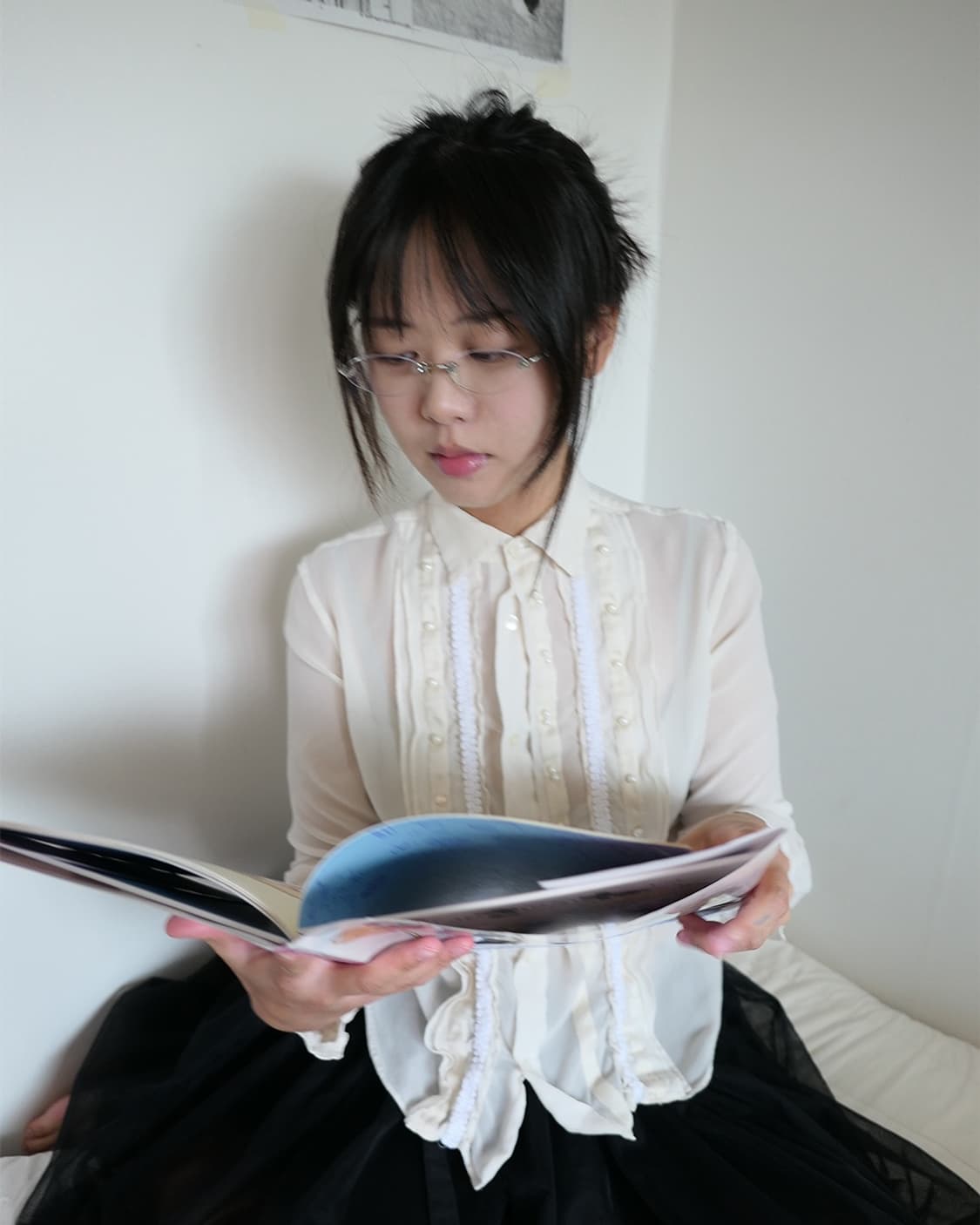Lace slilk blouse 상품이미지2