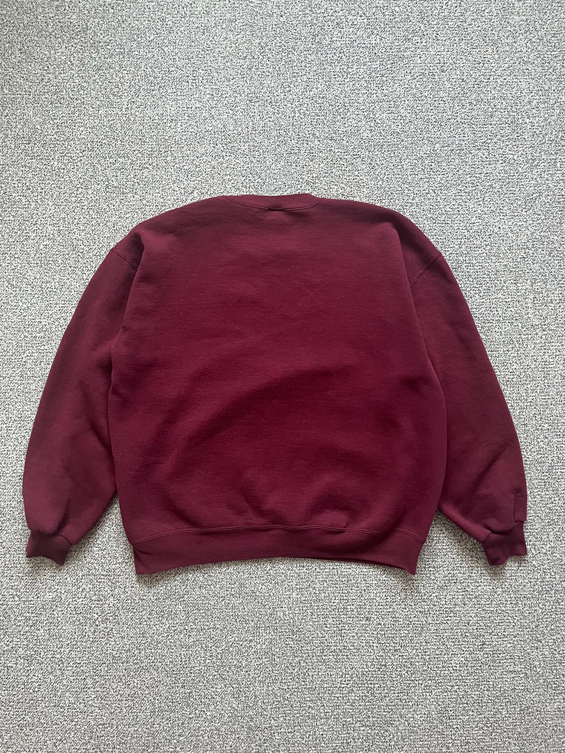 90s US 메이드 러셀 애슬레틱 스웻셔츠 버건디 XL 상품이미지2