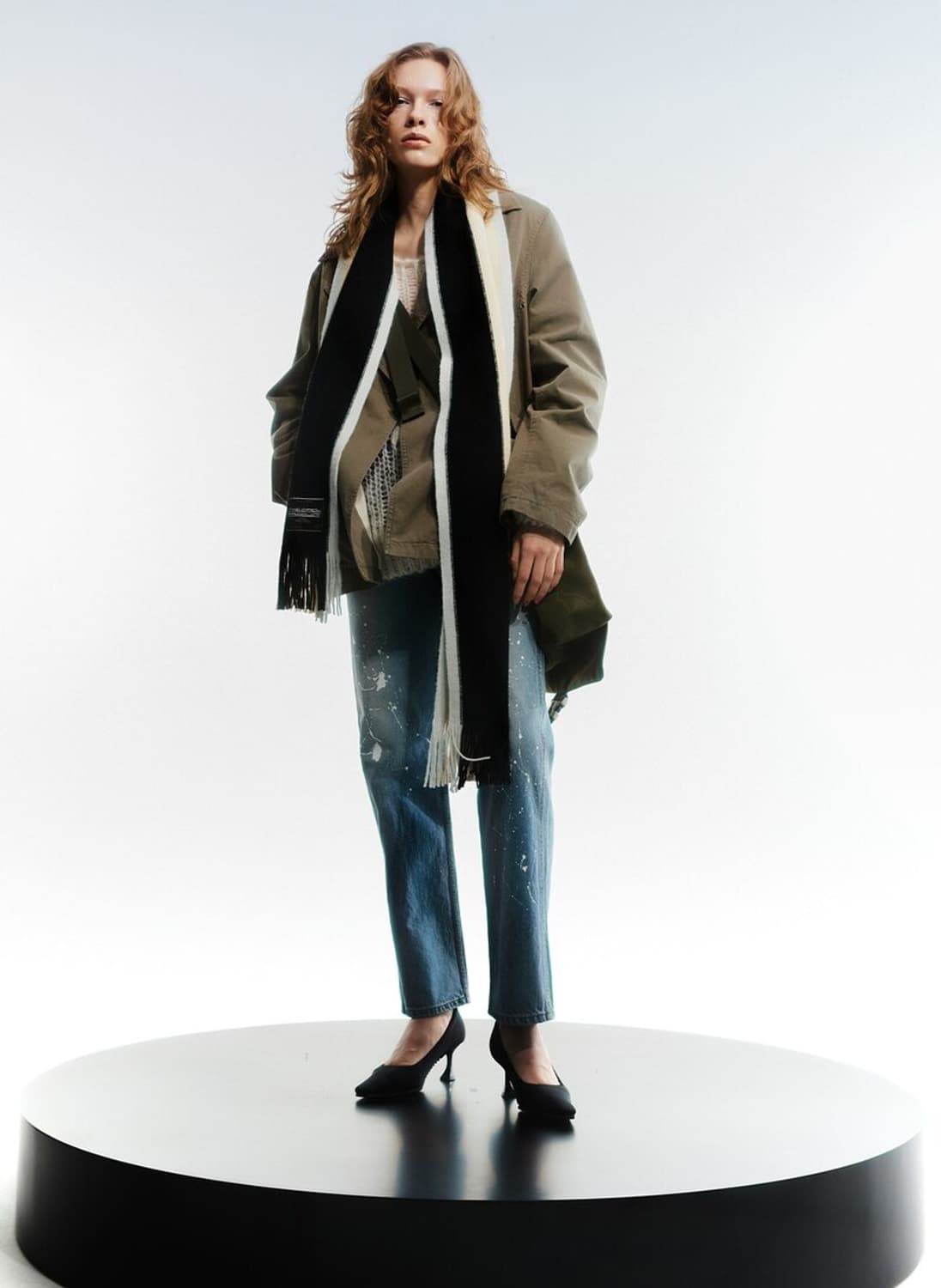 Openyy 프린지 스트라이프 머플러 상품이미지7