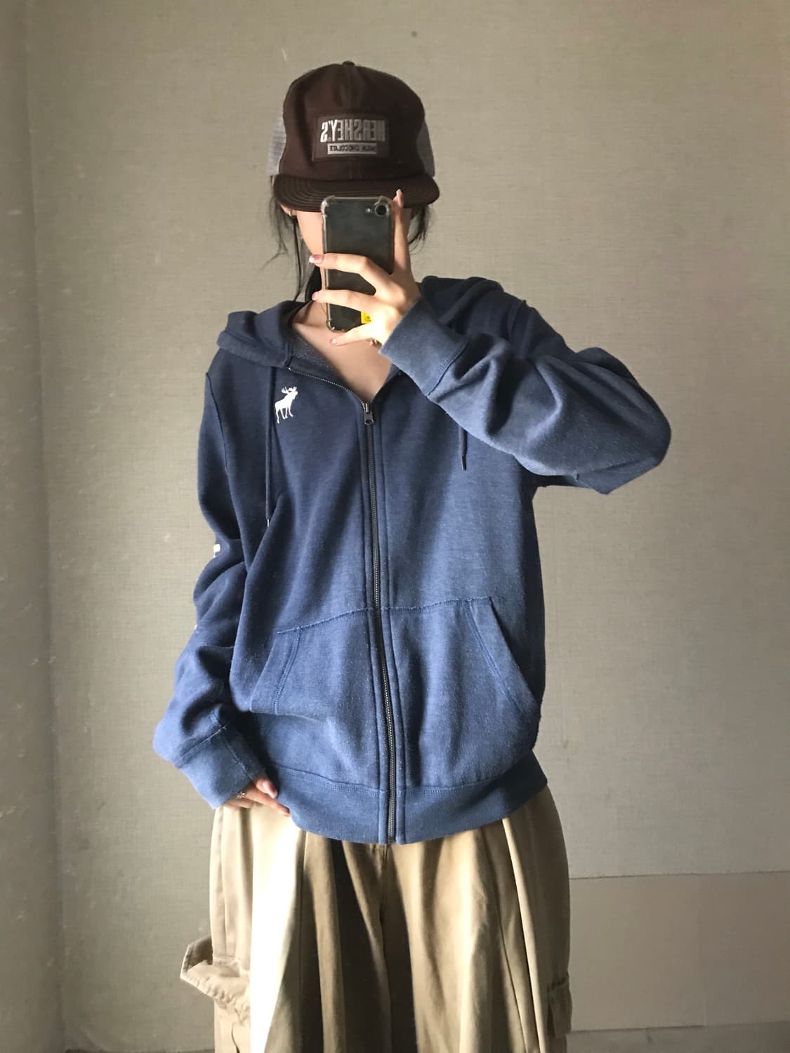 아베크롬비 네이비 후드집업 상품이미지2
