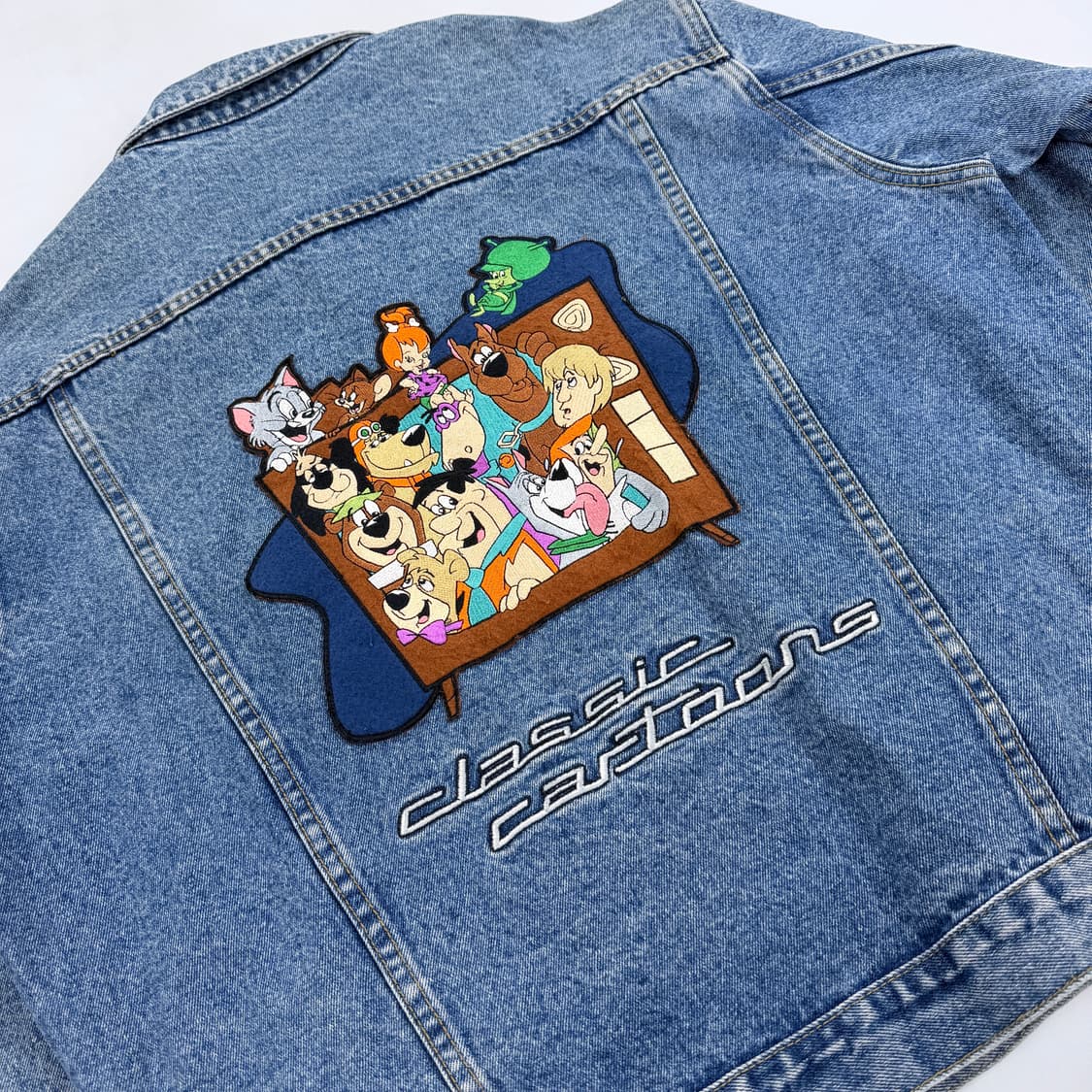 90s 워너브라더스 루니툰즈 카툰 오버핏 청자켓 상품이미지5