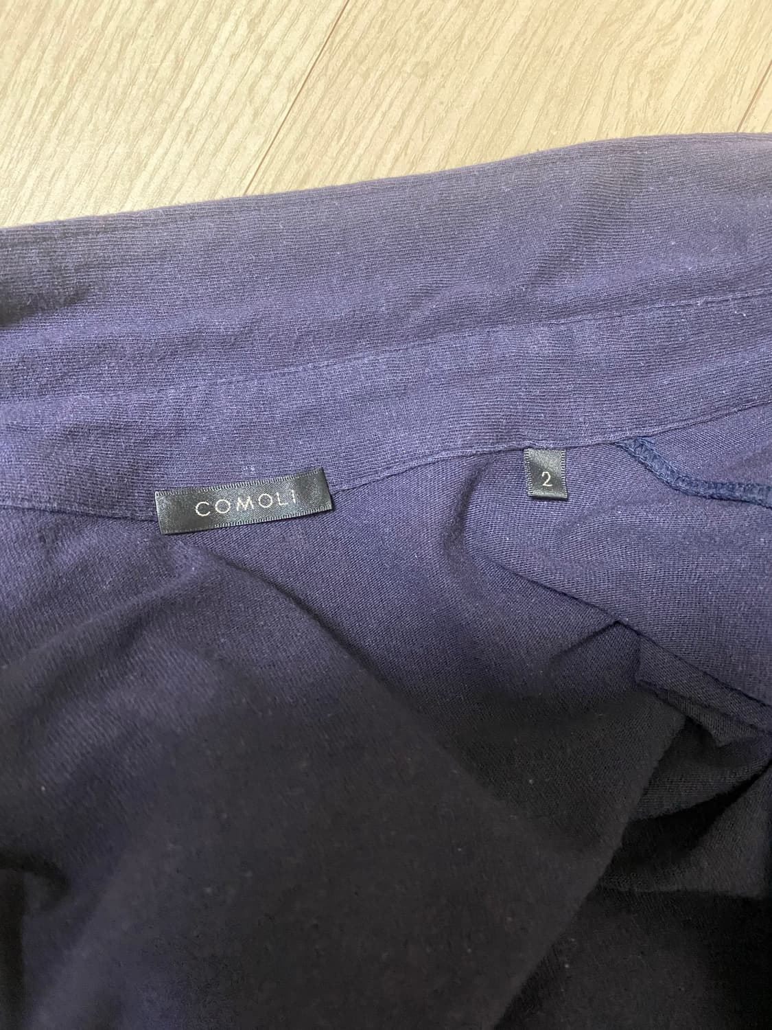 24ss 코모리 저지 셔츠 네이비 2사이즈 상품이미지2