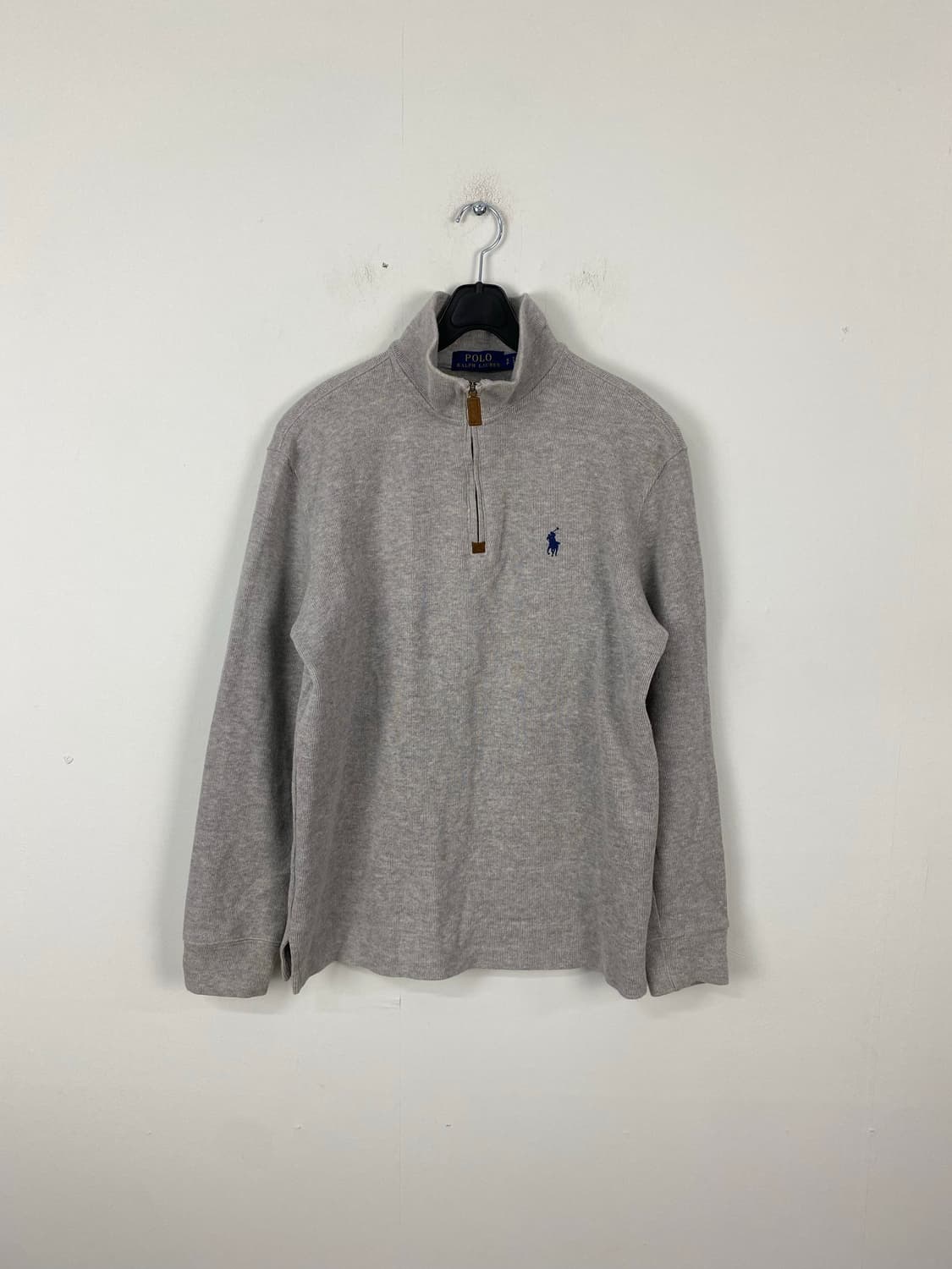 폴로 랄프로렌 그레이 하프집업 네이비 포니 S 상품이미지1