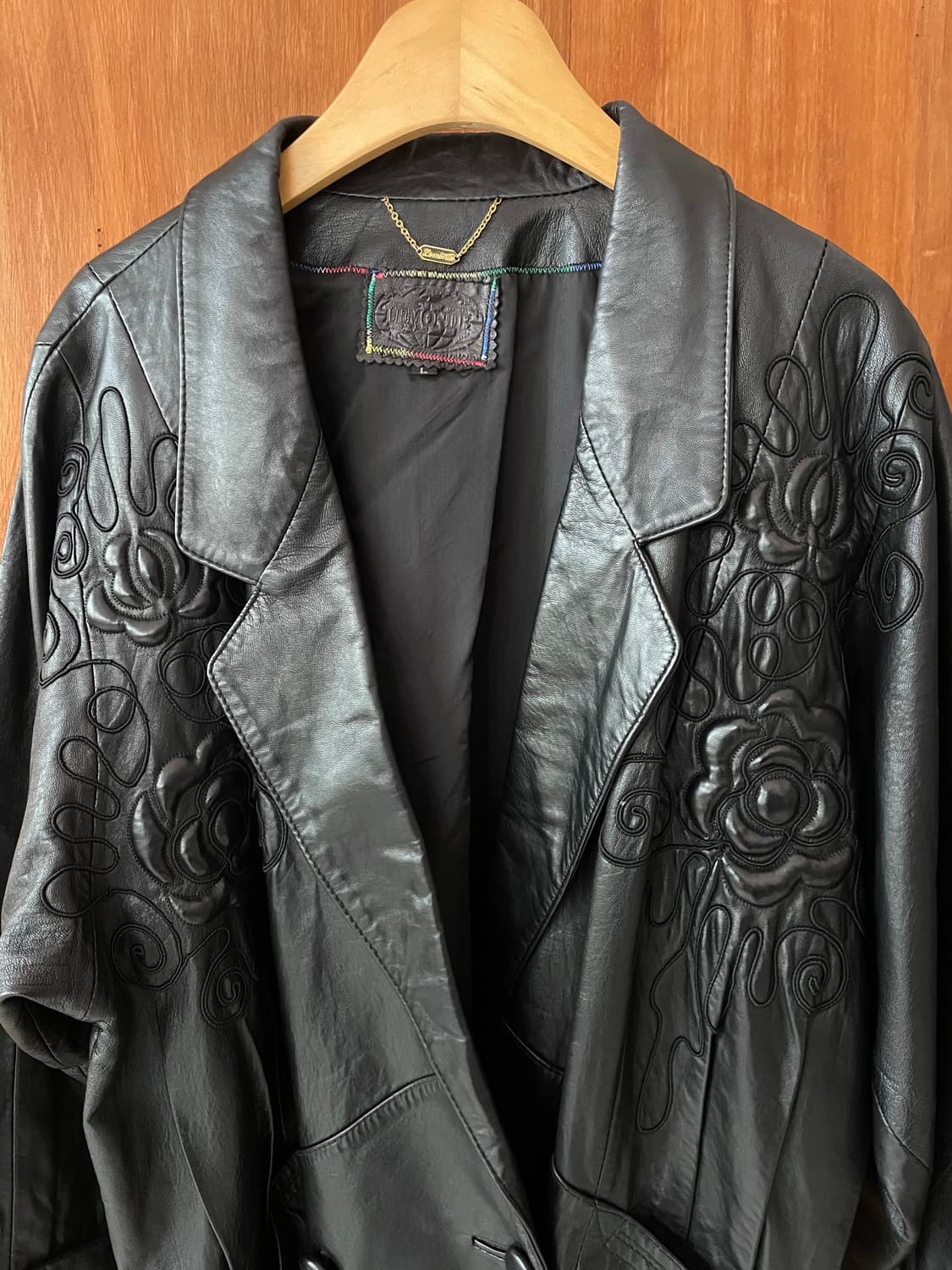 Black floral cord embroidery jacket 상품이미지4