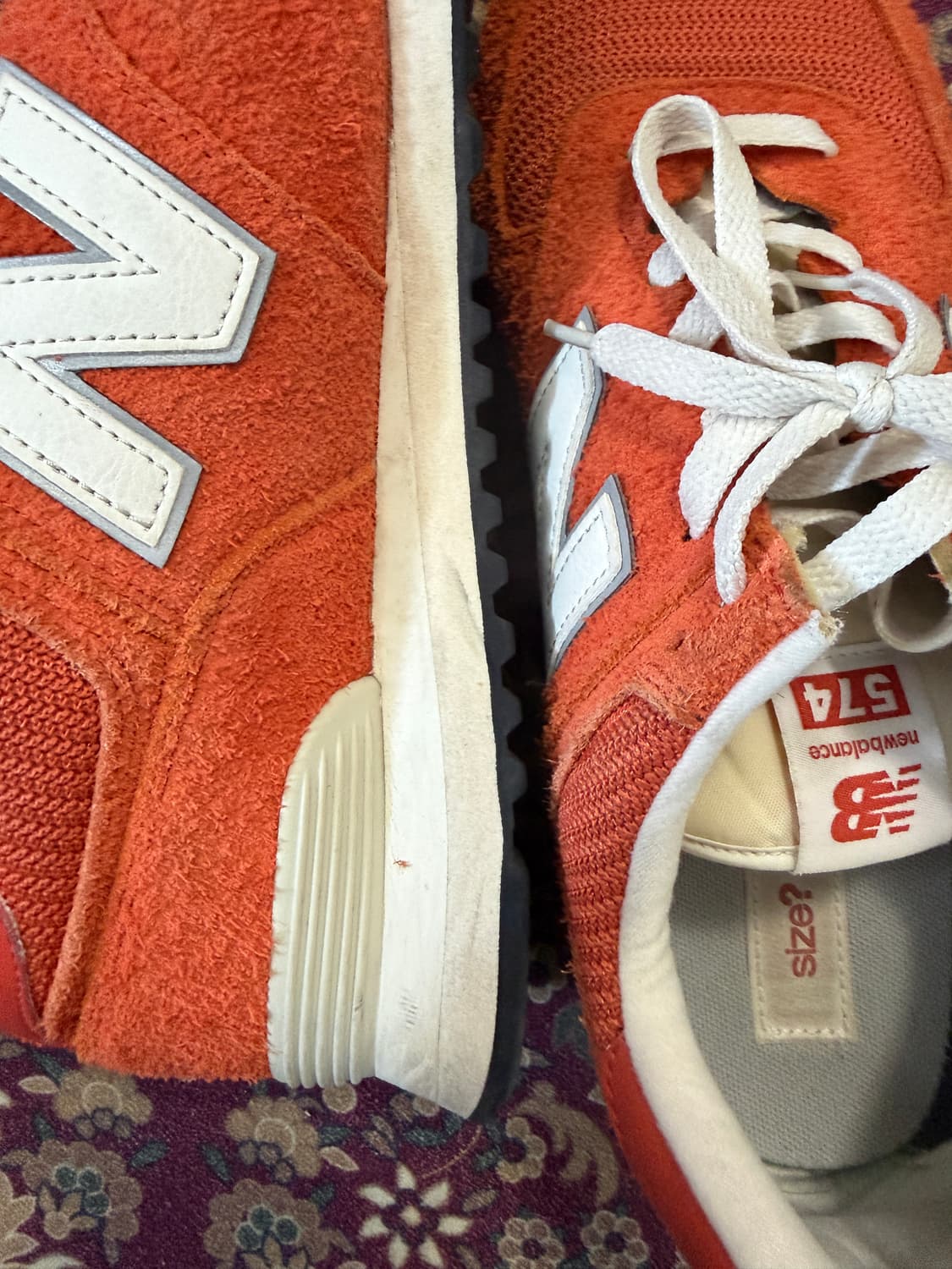 뉴발란스 Size 콜라보 오렌지 295사이즈 팝니다 상품이미지4