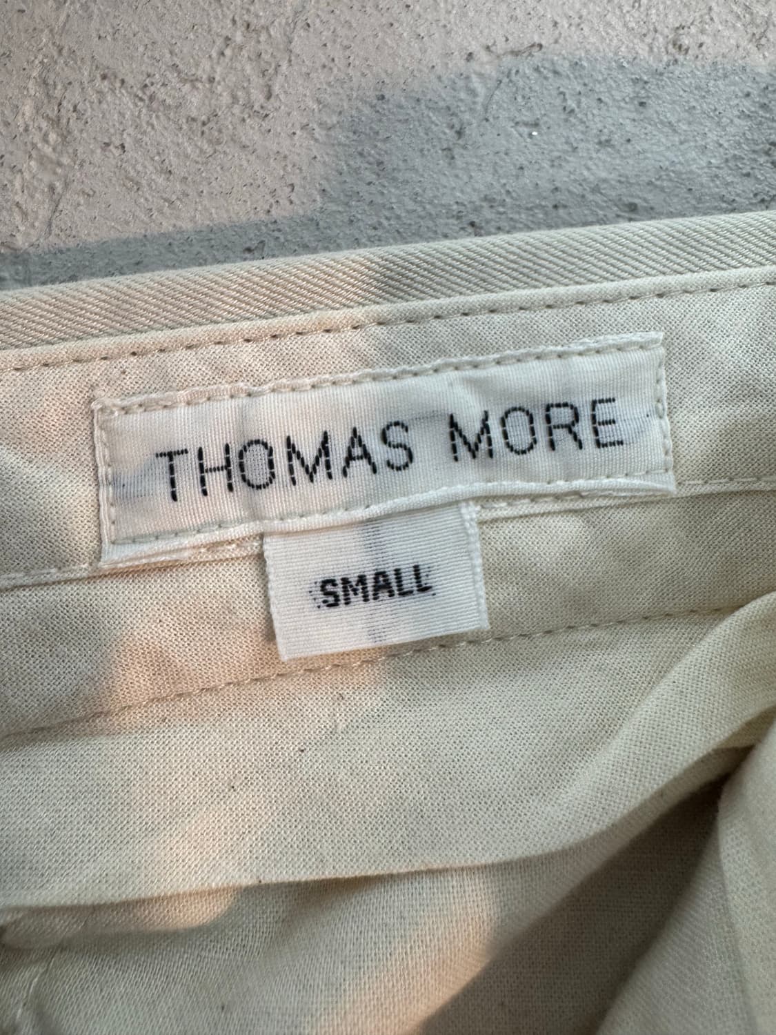 토마스모어 베이지 면바지 캐주얼 팬츠 S 상품이미지5