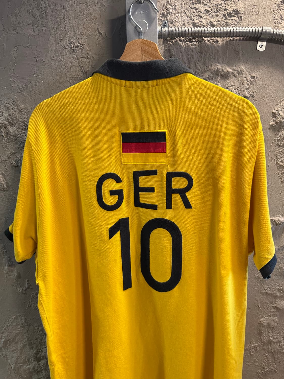 M 폴로랄프로렌 POLO  빅포니 독일 GER 패치 럭비 폴로 셔츠 옐로 상품이미지6