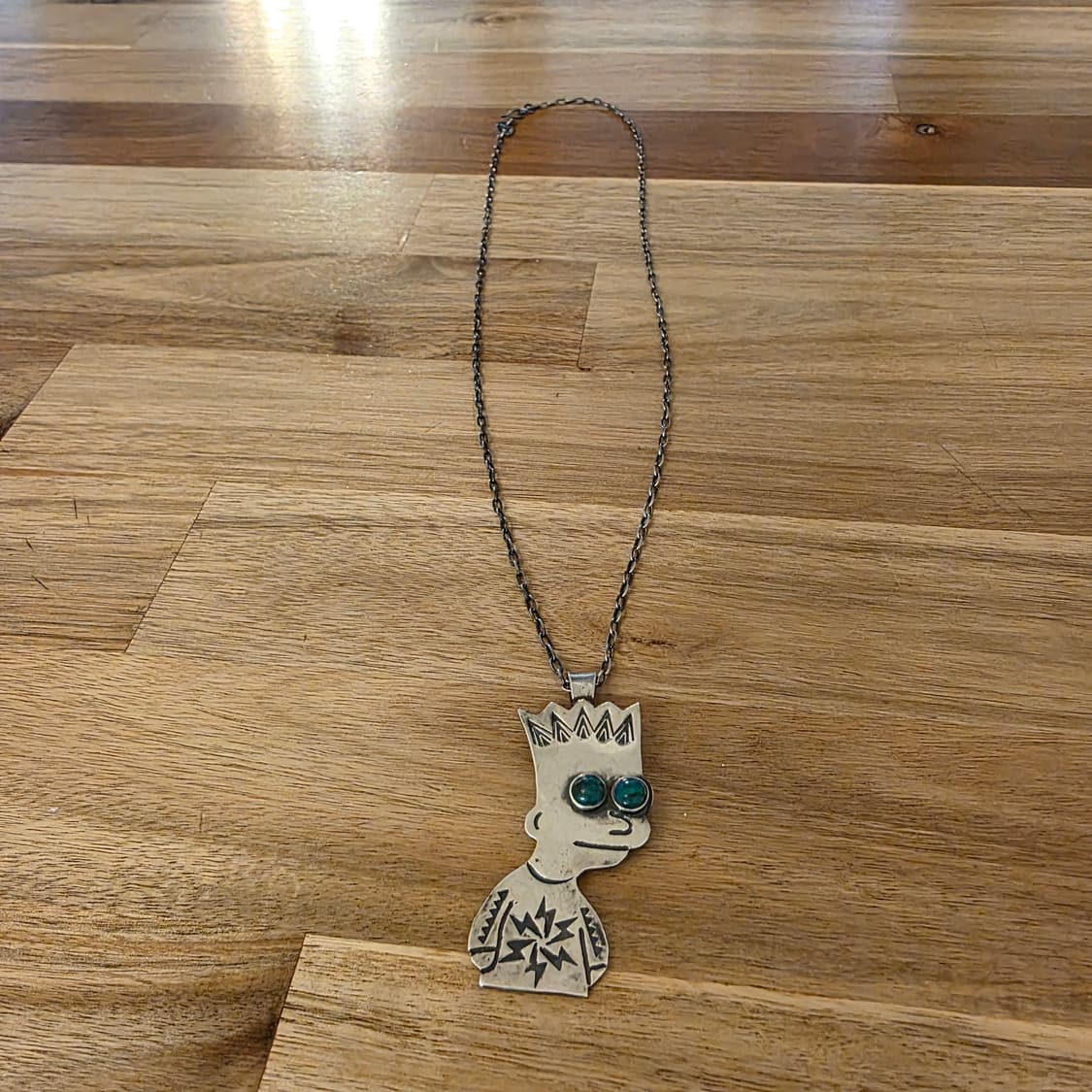 문카 Monqa 뉴티브 바트심슨 실버 목걸이 새상품 상품이미지2