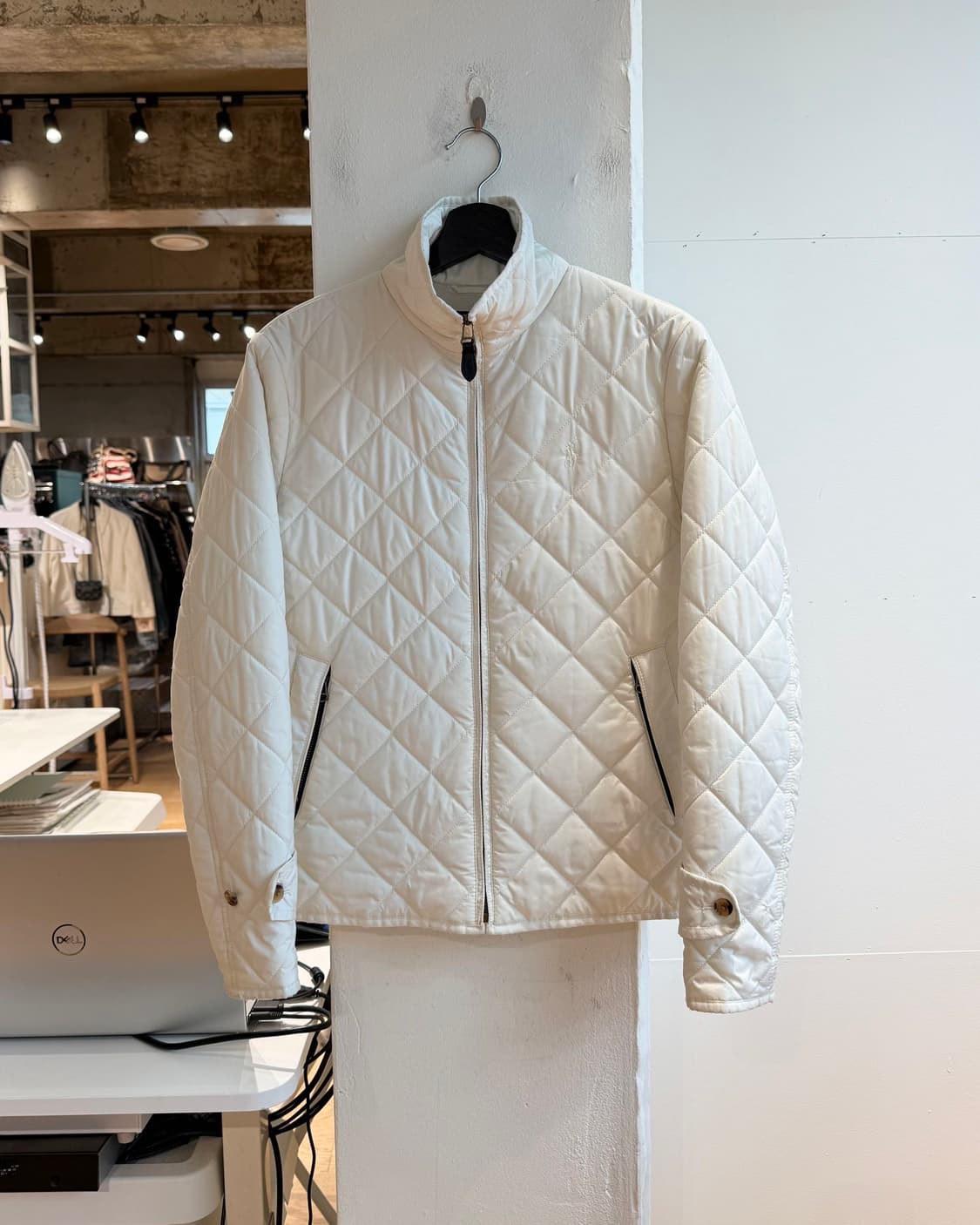 폴로 랄프로렌 화이트 퀼팅 자켓  상품이미지2