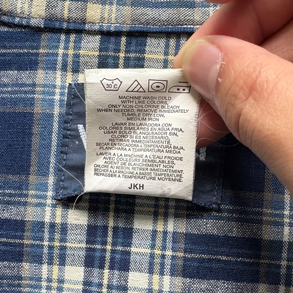 랭글러 Wrangler 블루 체크 웨스턴 셔츠 상품이미지8