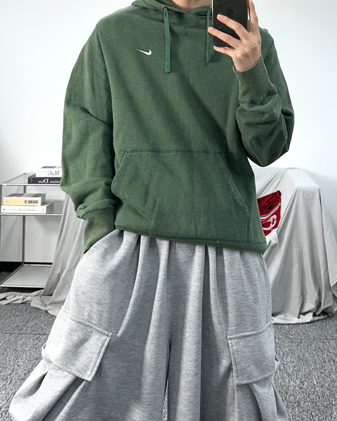 나이키 딥그린 스우시 후드티 XL 상품이미지3