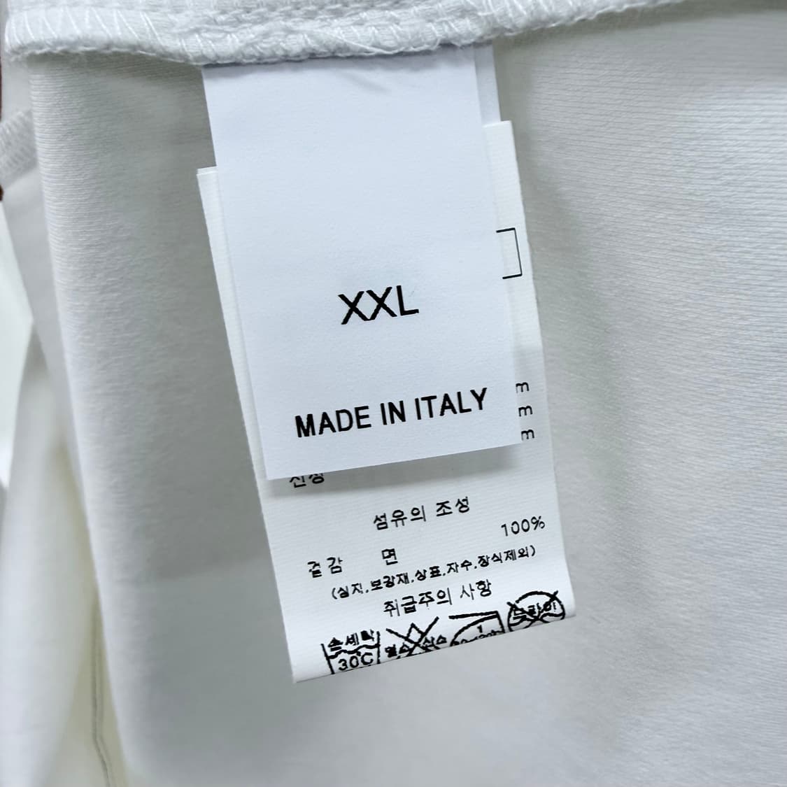 [미사용/2XL] 브루넬로 쿠치넬리 크루넥 코튼 반팔 티셔츠 화이트 상품이미지7