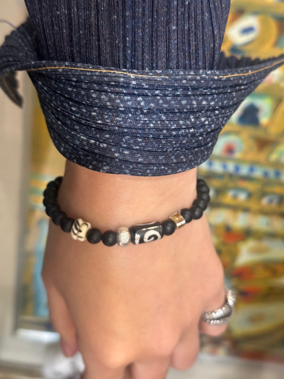 Musta Black Spiral Totem Bracelet 상품이미지5