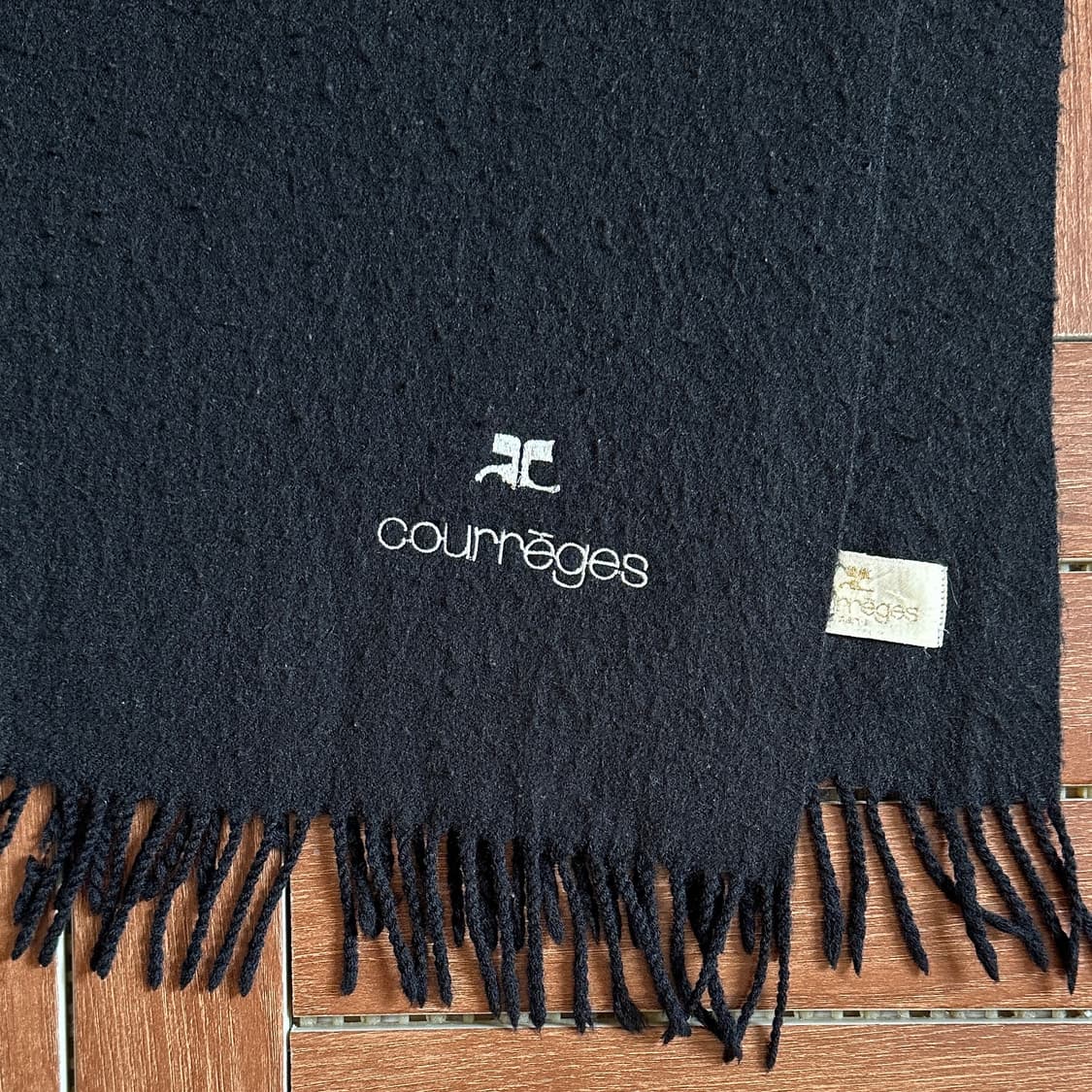 Courreges fringe angora wool muffler 상품이미지6