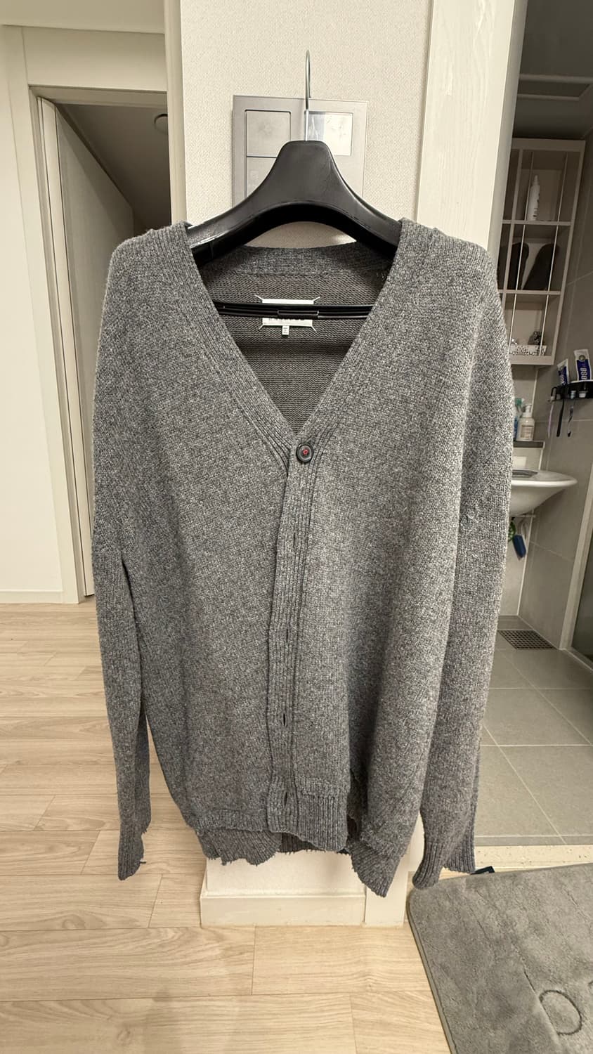 [M] 마르지엘라 엘보우패치 가디건 그레이 상품이미지3