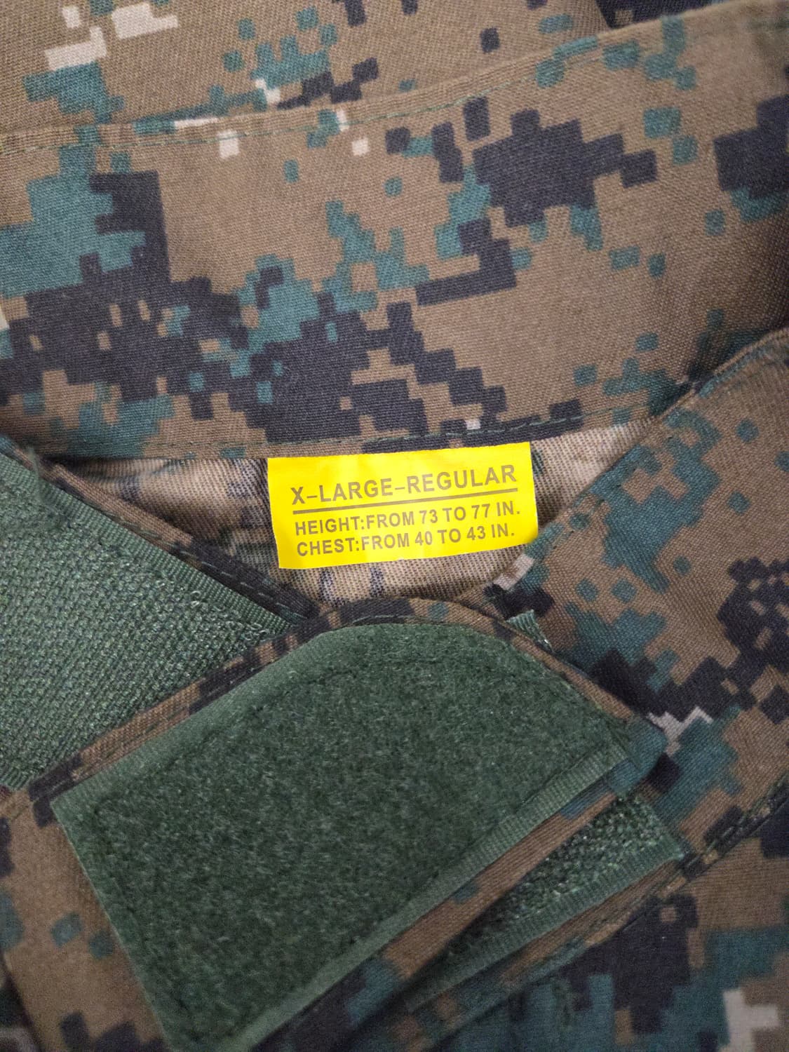 밀리터리 디지털 우드랜드 카모 전투복 상하의 세트 상품이미지4