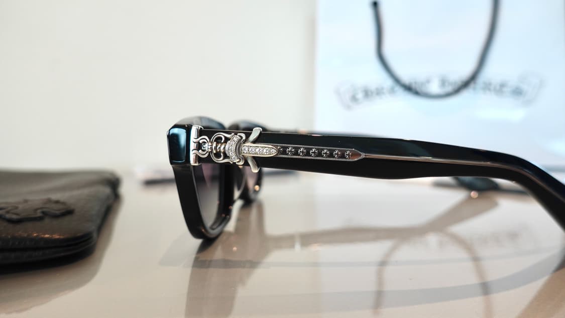 크롬하츠 바질리오네어2 블랙/실버 파베다이아 선글라스/안경 상품이미지6